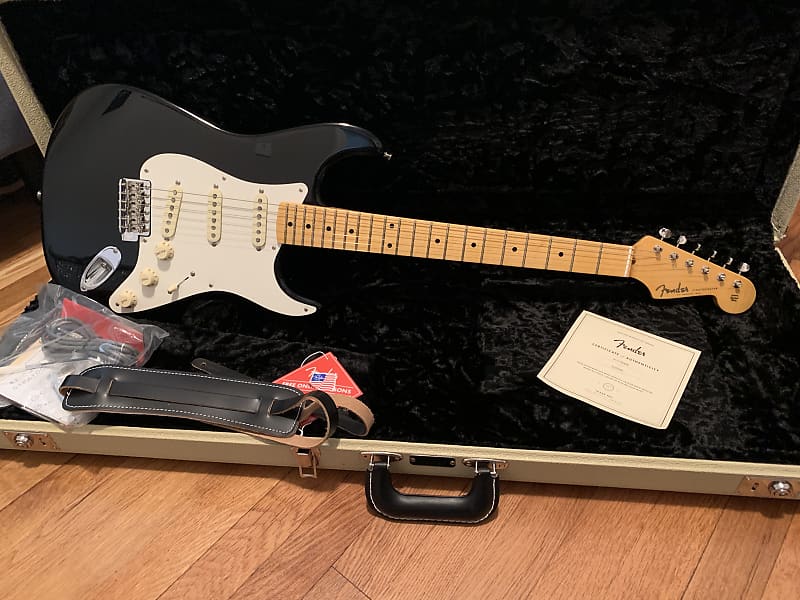 Fender eric deals johnson stratocaster black