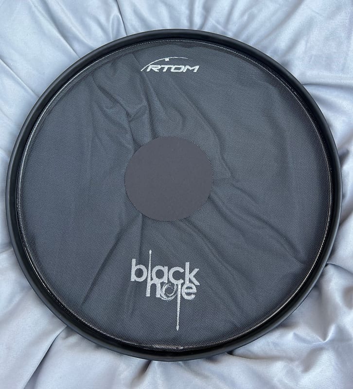RTOM Black Hole Snapon Mesh Drum Kit Practice Pad 14" Reverb