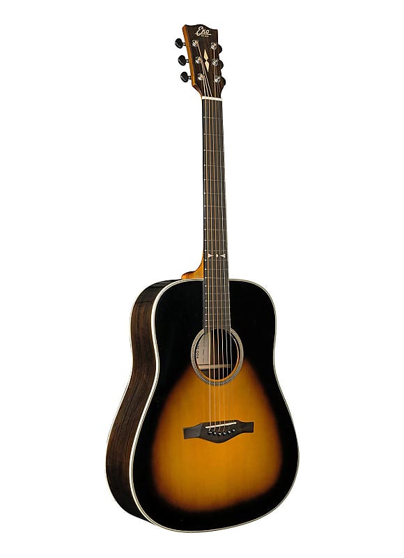 Eko EGO Star Vintage Sunburst Sitka Spruce Top Dreadnought Electro Acoustic  Guitar New