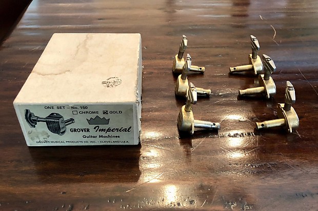 1950's Grover Imperial Tuners NO. 150 Gold Stairstep