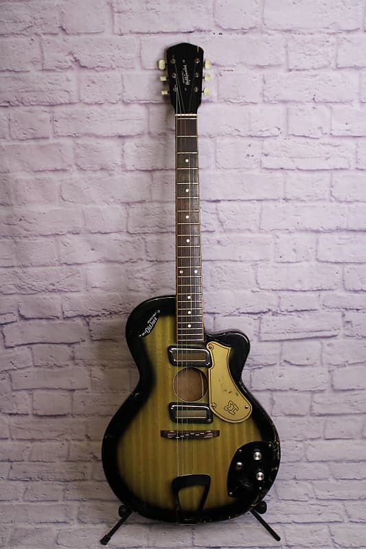 Vintage 1960's Meazzi Hollywood "Old Jazz" HollowBody Electric RARE image 1