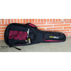 Pro Lok Neptune Electric Guitar Padded Gig Bag Black Wine Red Reverb