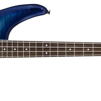 Jackson JS Series Spectra Bass JS3Q, Laurel Fingerboard, Amber Blue Burst image 8