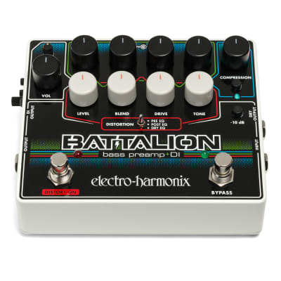 Electro-Harmonix EHX Battalion Bass Preamp / DI Effects Pedal image 2