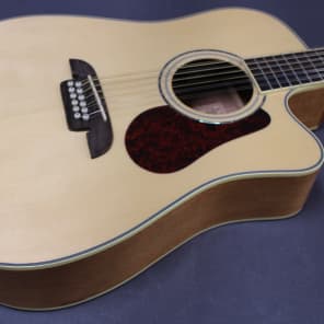 Alvarez Fusion Series FDT410C-12 Ac/El 12 String Thinline Dreadnought Guitar image 5