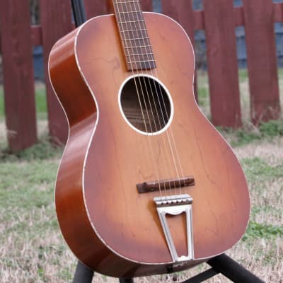 ~Near Mint~ 1955 Chris Adjustomatic Parlor Guitar w/ Original Case - Jackson Guldan Co - Harmony Kay image 11