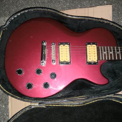 1970s Magnum Electric Guitar L. Paul Red Cream Bobbins w Gator Case for sale