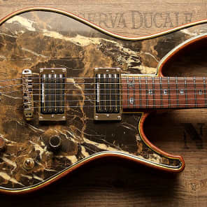 Insane Zerberus Nemesis with real Black & Gold Marble top customshop guitar #1BG001 Bild 3