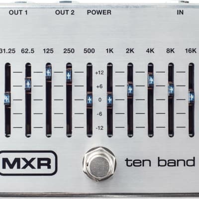 MXR M108S 10 Band Graphic EQ Amazon.com: MXR M108S Ten Band EQ Dual Output True Bypass Effects