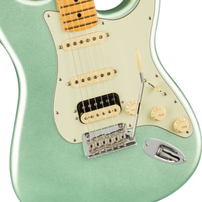 Fender American Professional II Stratocaster HSS. Maple Fingerboard, Mystic Surf Green image 2