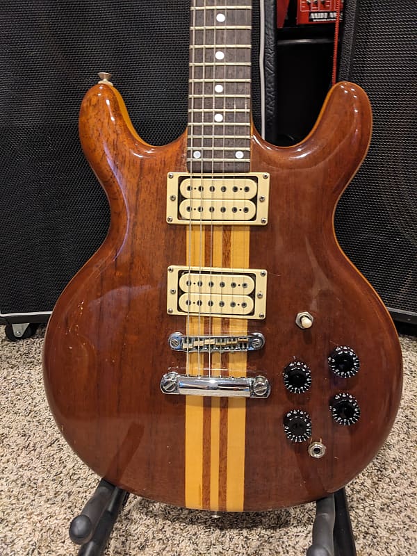 Vintage Late-70's Memphis MG300 Neck-Thru Double-cut Made in