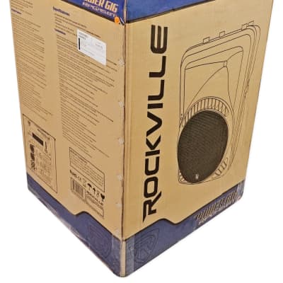 (2) Rockville RPG15BT 15 2000w Powered Bluetooth/USB DJ  Altavoces+Soportes+Cables