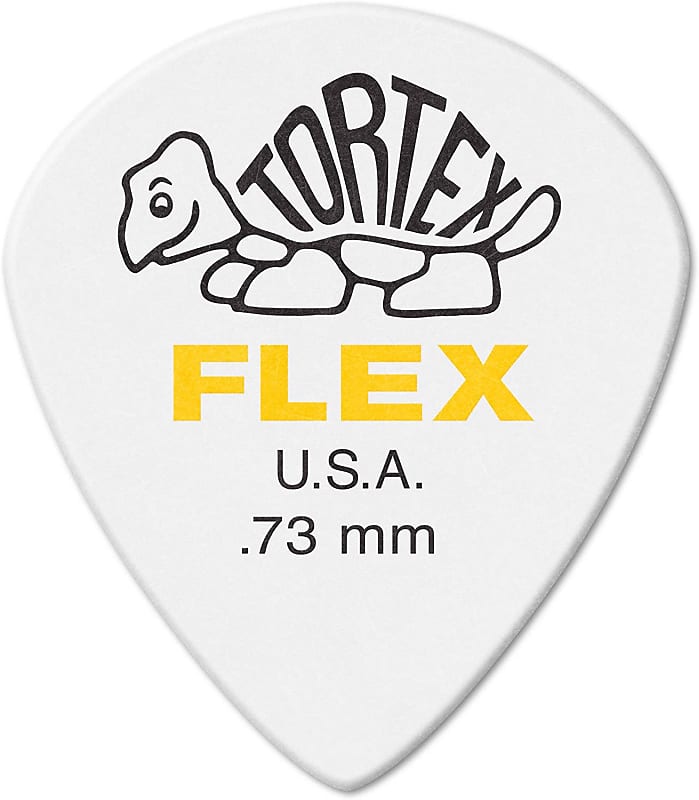 Dunlop Jim Dunlop Tortex Flex Jazz III XL Pick, 0.73mm (72bg) image 1