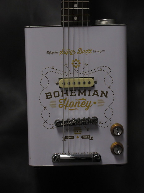 Bohemian Guitars Oil Can John Deere Electric Guitar RARE