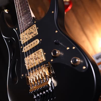 Ibanez Steve Vai Signature PIA3761 Electric Guitar - Onyx Black image 7