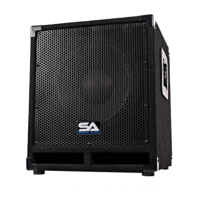 Seismic Audio Seismic Audio Really-Mini-Tremor Powered 10-Inch Pro Audio Subwoofer Cabinet 250-Watts RMS Active Subwoofer 2011 - Black - Set of 2 image 3