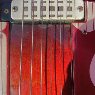 1960's Eko Florentine II Red Burst Electric Guitar Made in Italy image 20