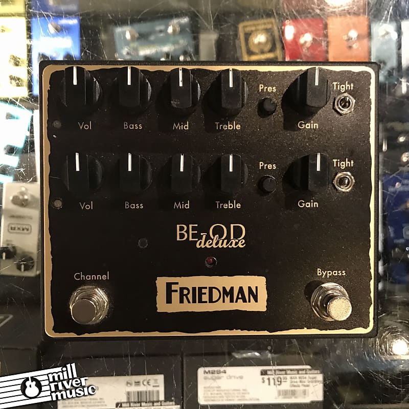 Friedman BE-OD Deluxe Dual Overdrive Pedal Usec