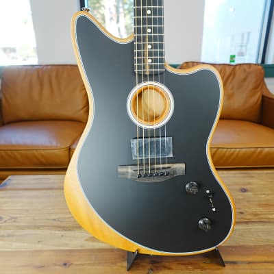 Fender American Acoustisonic Jazzmaster - Black image 3