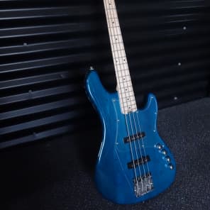 Cort GB74JJ 4 String Bass Guitar Aqua Blue image 1