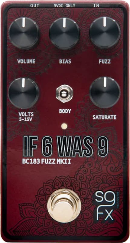 SolidGoldFX If 6 Was 9 MKII Fuzz Effects Pedal | Reverb