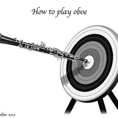 20 gouged and shaped canes for oboe - 10.5/11 - Glotin (made in France) + humor drawing print image 2