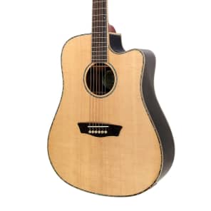 Washburn WD25SCE Dreadnought Cutaway with Electronics Natural