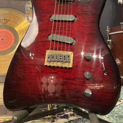 Veillette Brad Whitford’s Aerosmith Six String Baritone, Authenticated! (#149) 2000s Red image 2