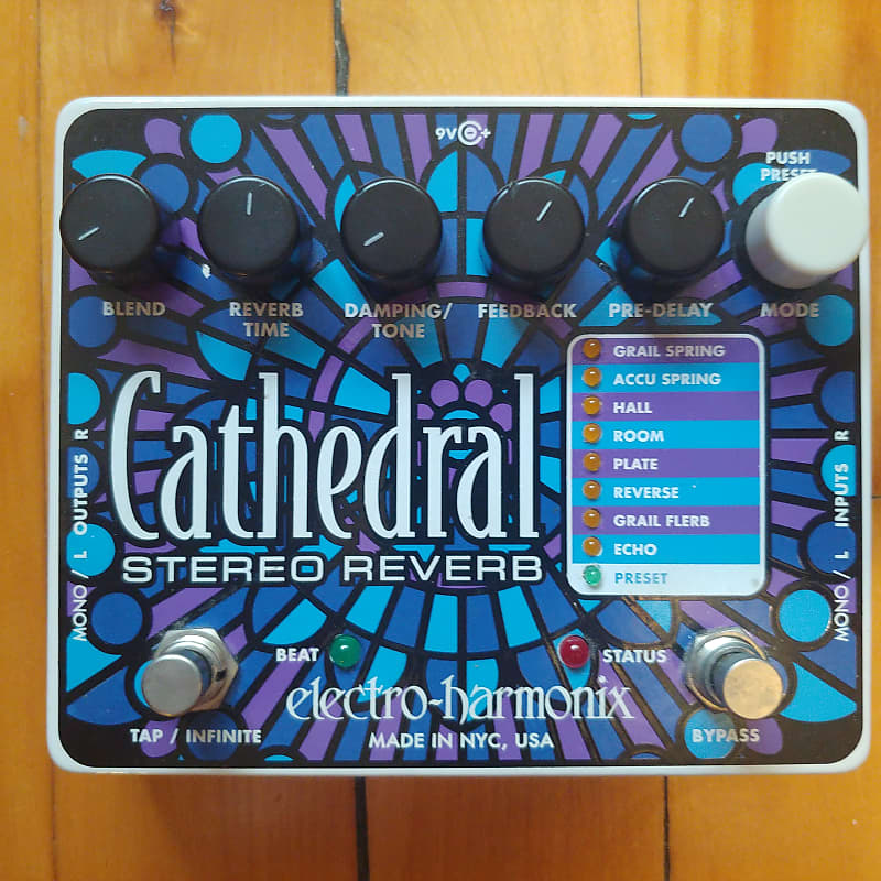 ギター Electro Harmonix Cathedral Stereo reverb Amazon.com: Electro-Harmonix Cathedral Stereo Reverb Pedal