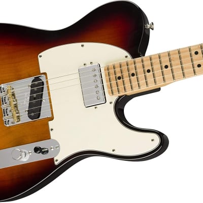 Fender American Performer Telecaster Hum Electric Guitar (3-Color Sunburst, Maple Fingerboard) image 4