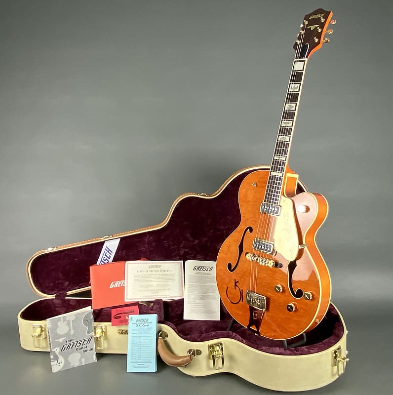 Gretsch G6120-CMHOF Chet Atkins 1954 Prototype 2020 Vintage Orange Stain -  1 of 36 Worldwide | Reverb