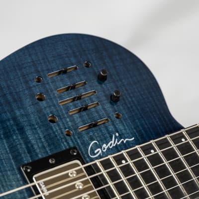 Godin A6 Ultra Denim Blue Flame with Hardcase | Reverb Godin A6 Ultra Denim Blue Flame with Hardcase | Reverb
