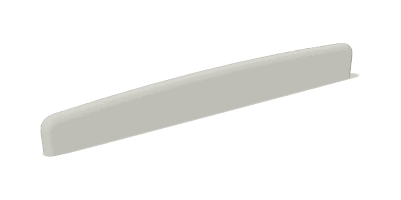 Non-Compensated Bone Saddle – Fits Some Yamaha® Steel String Guitars with Undersaddle Pickup - 9 mm Height image 1
