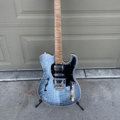 Custom Thinline Telecaster Guitar HSH Roasted Flame Maple