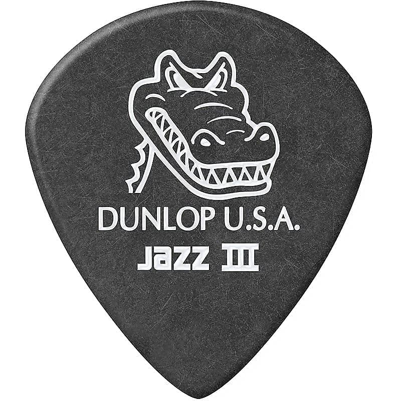 Dunlop 571P14 Gator Grip Jazz III 1.4mm Guitar Picks (6-Pack) image 1