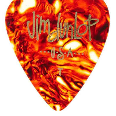 Bag of 72 Dunlop 483R05TH Thin Shell Genuine Celluloid Tear Drop Guitar Picks image 1