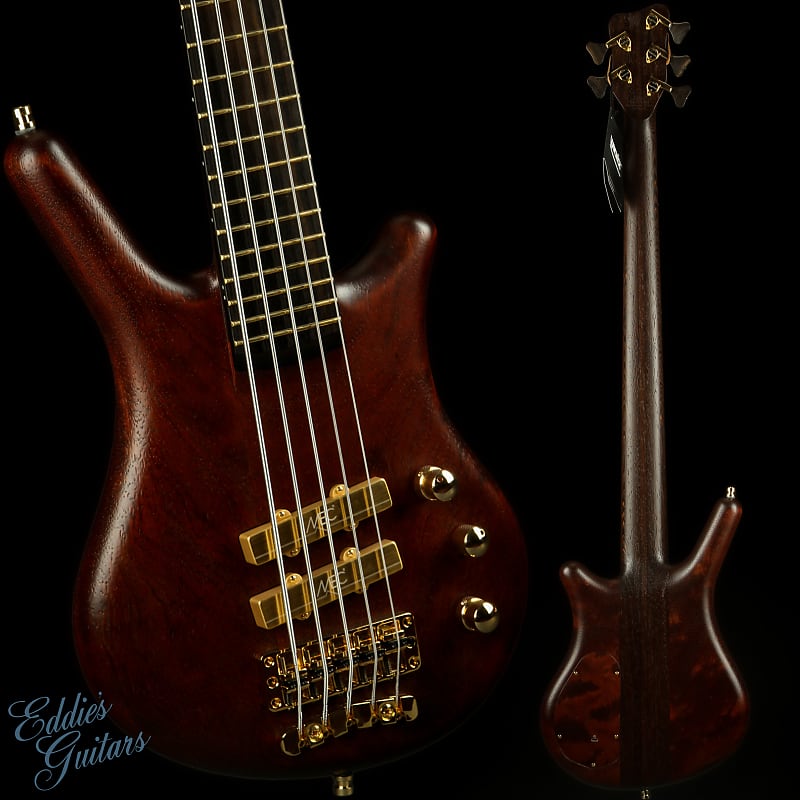 Warwick Custom Shop Masterbuilt Thumb Bass 5 String - Nirvana Black  Transparent Satin