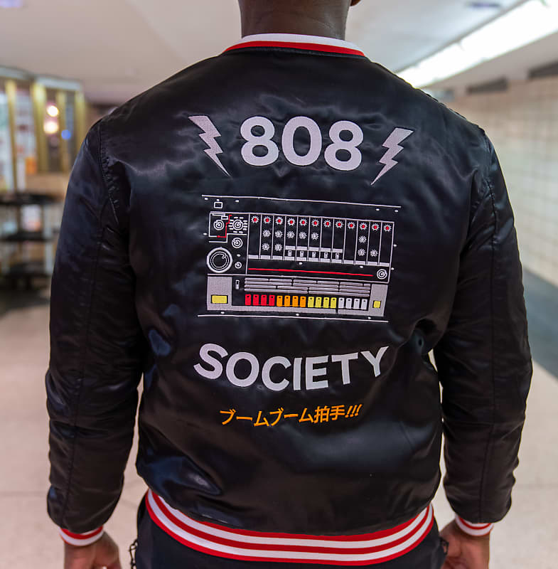 Roland TR-808 Satin Embroidered Jacket Throwback 2019 Black. MEDIUM. image 1