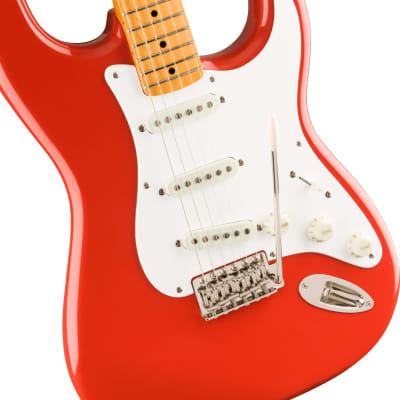 Squier Classic Vibe '50S Stratocaster Maple Fingerboard Electric Guitar Fiesta Red image 9