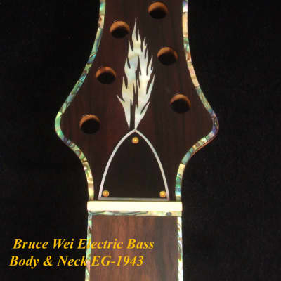 Bruce Wei 7 string Electric Bass Guitar Body & Neck with