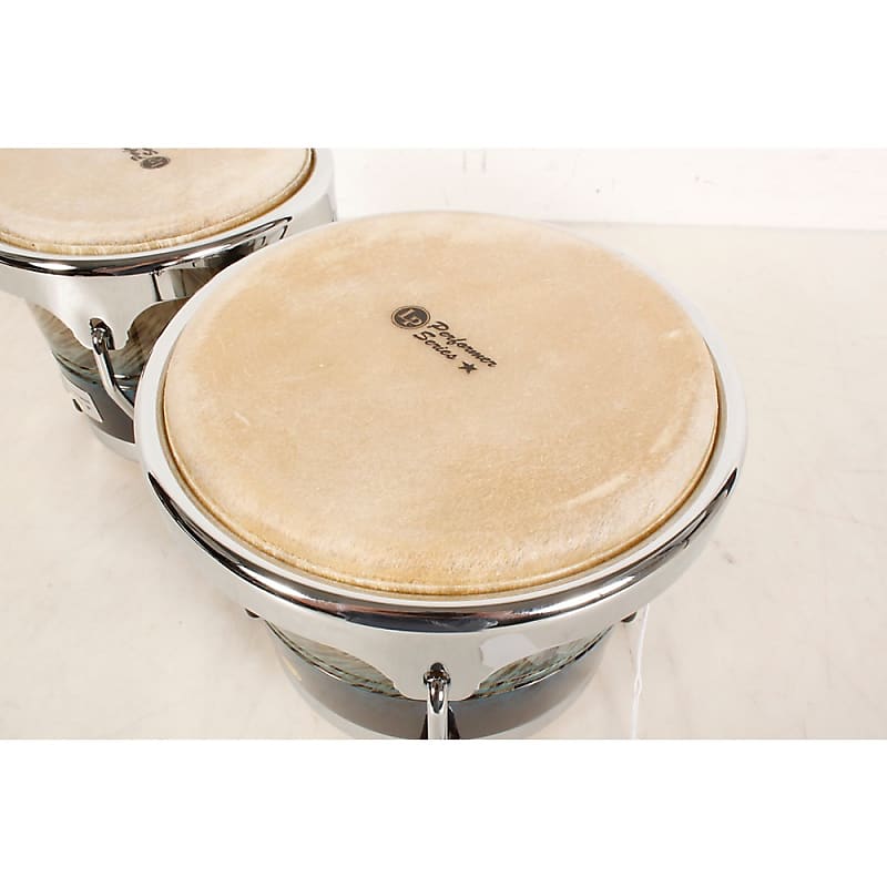 LP Performer Series Bongos with Chrome Hardware Regular Blue Fade