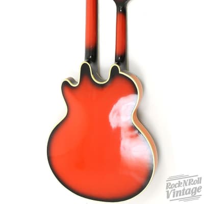 Supertron Double Neck Guitar Mando 1961 Redburst image 3