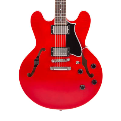 2021 Heritage Standard H-535 Semi-Hollow Electric Guitar with Case, Trans Cherry, AL17602 image 3