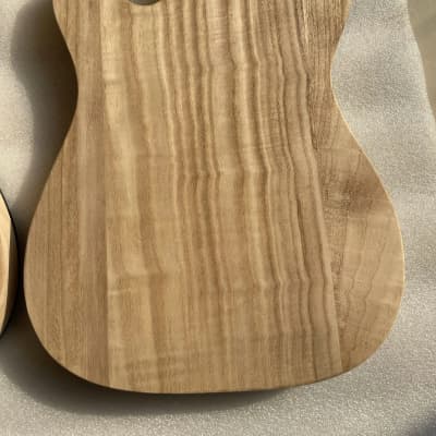 Unfinished Telecaster Tele Style Guitar Body Sycamore Ash | Reverb