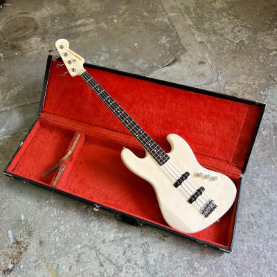 ベース Electric Bass FERNADES VINTAGE Fernandes Electric Jazz bass 1984 - Olympic white limited