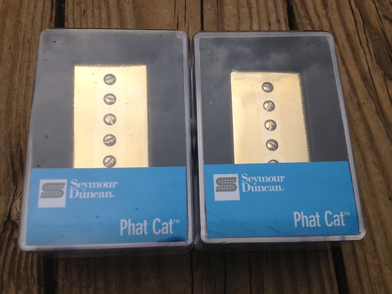 Seymour Duncan SPH90-1 Phat Cat GOLD Pickup Set P-90 for Humbucker  Bridge/Neck