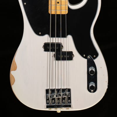 Fender Mike Dirnt Road Worn Precision Bass White Blonde Bass Guitar-MX21545862-10.17 lbs image 23