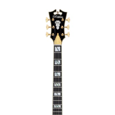 D'Angelico Excel SS Semi-hollowbody Electric Guitar - Solid Black w/ Stairstep Tailpiece  DAESSSBKGT image 16
