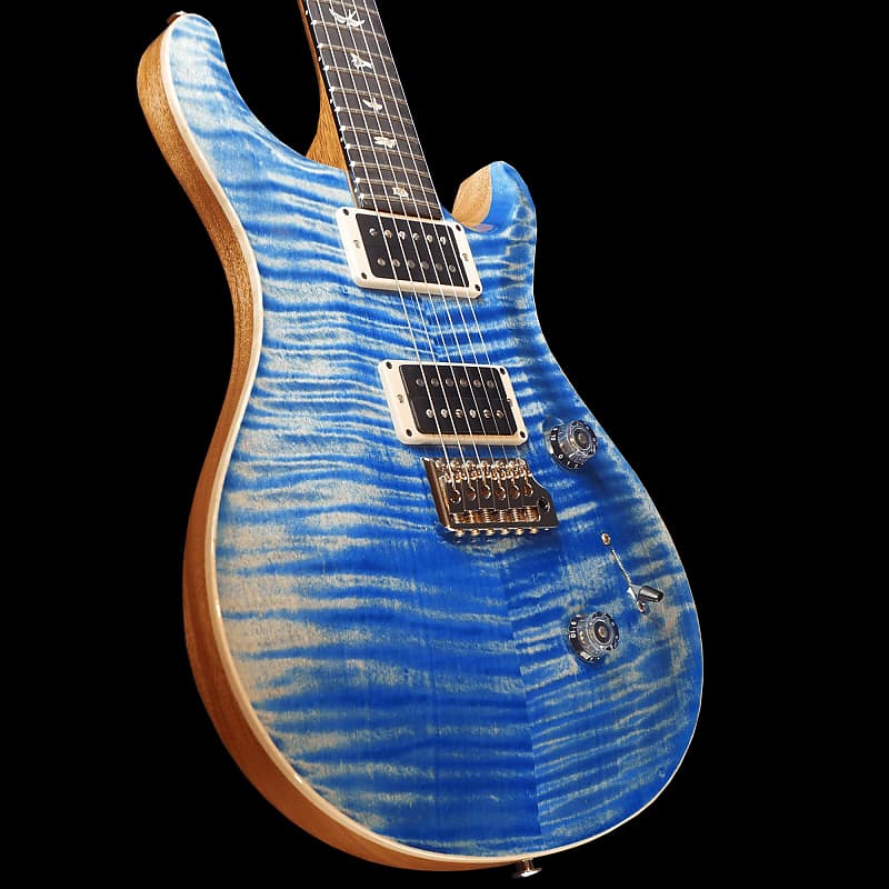 PRS Custom 24 10-Top Guitar in Faded Blue Jean