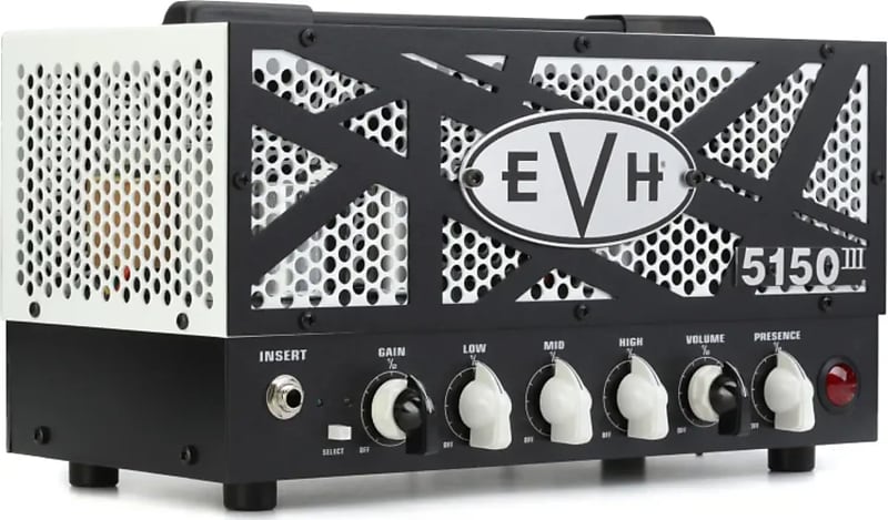 EVH 5150III LBX Electric Guitar Tube Head, 15W, White and Black image 1